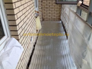 Теплый пол электрический на балконе