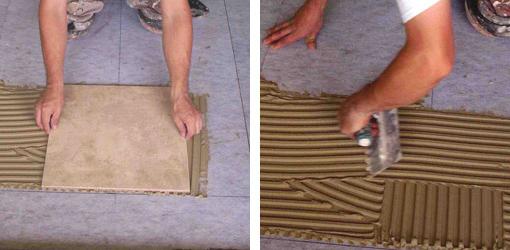 Как уложить плитку на пол