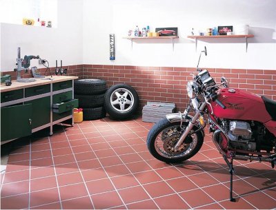 Клинкерная плитка для гаража