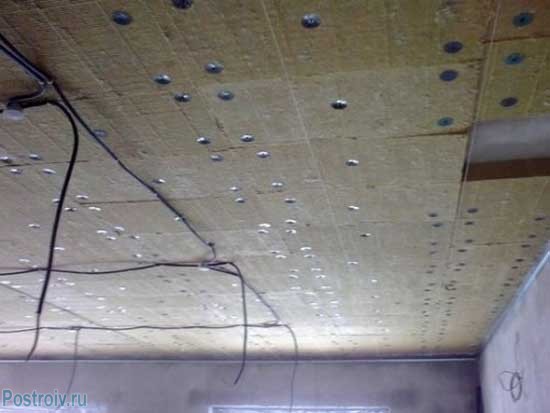 Утепление пола первого этажа через потолок подвала - Фото