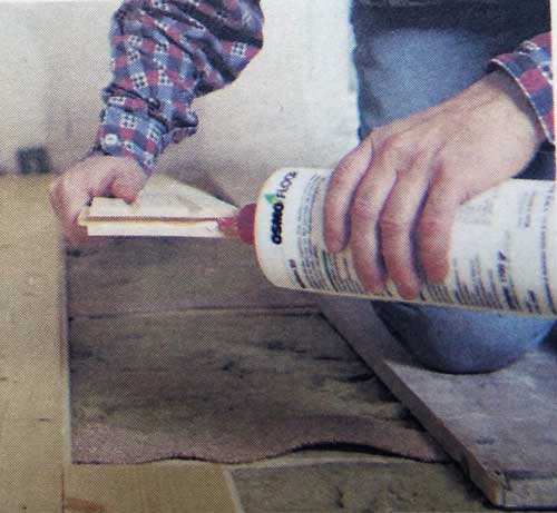 укладка деревянной доски