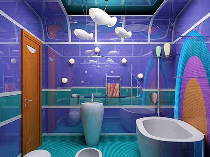 Стеклянные панели в дизайне ванной комнаты
