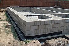 Фундамент из бетонных блоков

