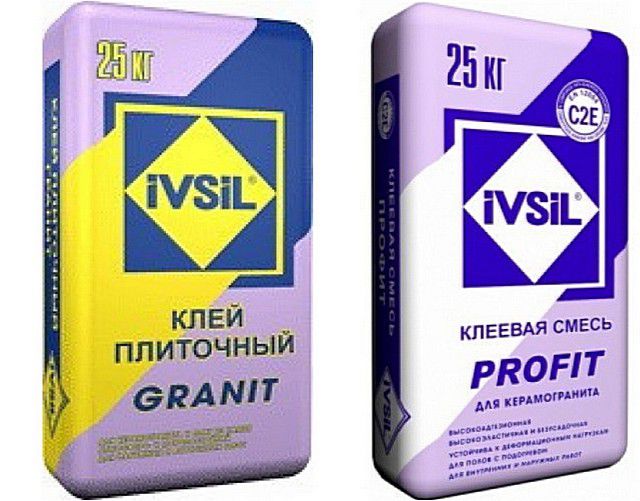 Рекомендуемые профессионалами клеевые смеси «Ivsil» – специально разработанные именно для керамогранита